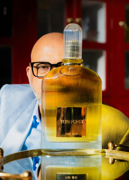 Image may contain Bottle Adult Person Cosmetics Perfume Face and Head